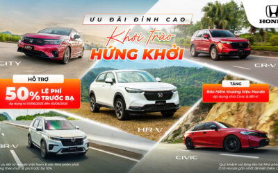 Giá lăn bánh xe Honda tháng 6/2025 – Ưu đãi 50% LPTB & bảo hiểm tại Honda Cao Lãnh